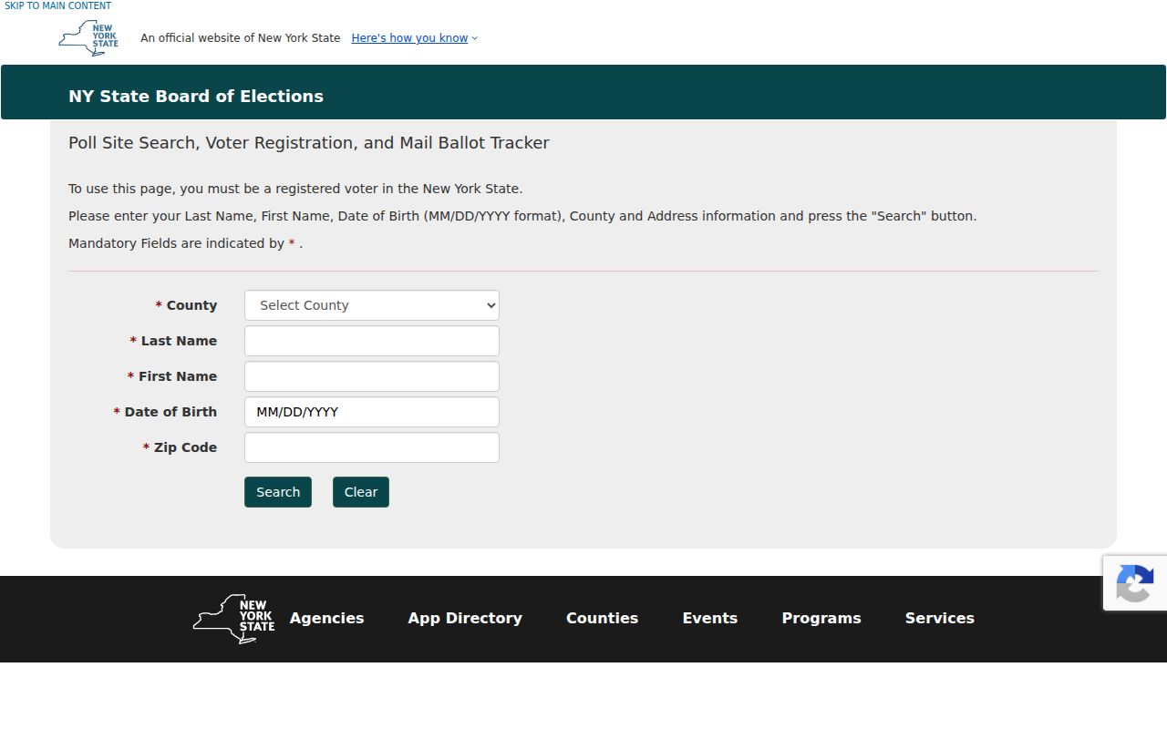 Haverstraw residents directory New York voter lookup verification form